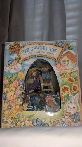 Spring water globe musical egg - water,