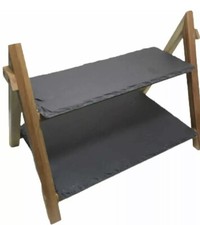 2 Tier Slate Cake Stand Tiered