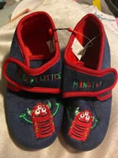 Boys UK 12 Slippers Navy Boot
