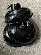 Vintage Black Enamel Shade