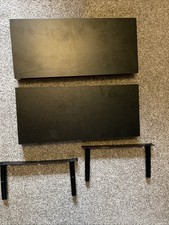 IKEA Black Shelves 2 Pack No Screws