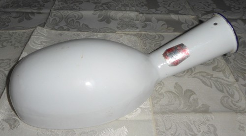 Vintage white enamel - white,