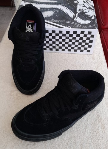 Black skate half cab vans - black,