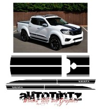 Nissan NP300 NAVARA 2016-18 nguard, tekna style side stripes decal graphics