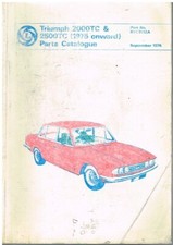 TRIUMPH 2000TC Mk2 2500TC Mk2 SALOON ESTATE 1975-76 ORIG FACTORY PARTS CATALOGUE