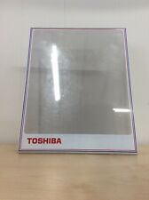 Vintage Toshiba TV Retail POS Acrylic Poster Display Stand, Retro Red White Blue