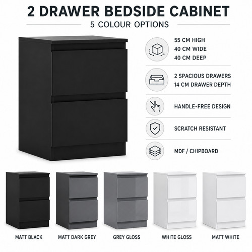 Modern drawer bedside - 2,
