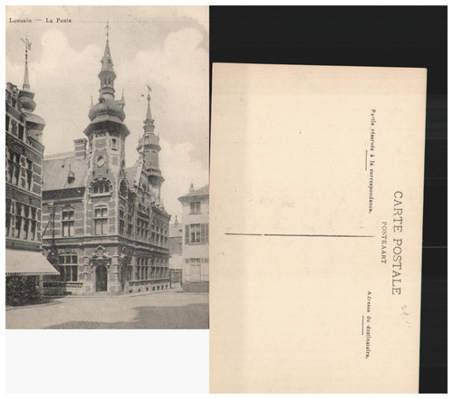 Postcard louvain poste - louvain, la