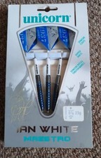 Unicorn Ian Diamond White Darts 23g   Maestro Tungsten Steel  (coated unusual)