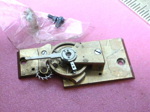 Good old used jewelled clock - jewelled,