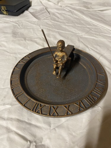 Brass sundial with roman - brass,