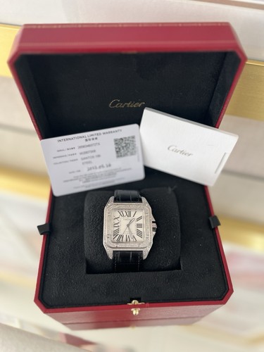 Cartier santos 100 diamond - santos,