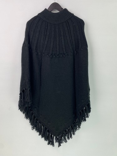 Monsoon black knit poncho - monsoon,