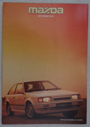 Mazda 323 turbo 4x4 - mazda, brochure