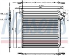 Genuine nissens condenser for - nissens,