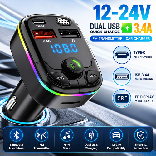 Bluetooth transmitter mp3 - fm,