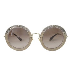 Miu Miu Glitter Round