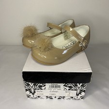 GIRLS MARY JANE SHOES UK 6 SPANISH STYLE CAMEL OCCASION DRESS SEVVA PIPER