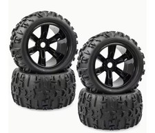 17mm Hex Pre-Glued RC Monster Truck Tires and Rims with Foam 150*77mm Acekeeps