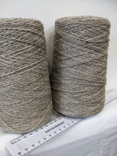 Grey marl wool linen mix - wool/linen,