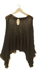 LADIES PONCHO FISH NET BALI CROCHET ONE SIZE