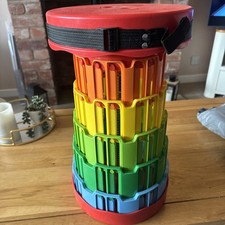 Folding Stool Portable Telescoping Seat Camping Retractable Adjustable Outdoor