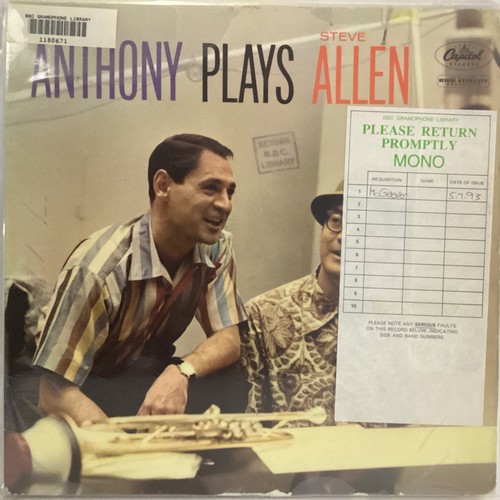 Ray anthony plays steve - plays,