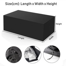 HEAVY DUTY WATERPROOF GARDEN PATIO FURNITURE COVER RATTAN TABLE CUBE SET OUTDOOR
