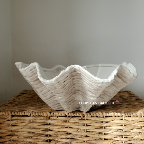 Large ceramic shell - shell, bowl
