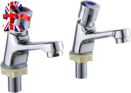 Bathroom basin taps pair - bathroom,
