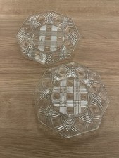 A Pair of Octagonal Cut Glass