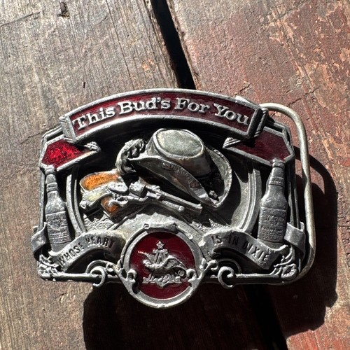 Vintage budweiser belt buckle - budweiser,