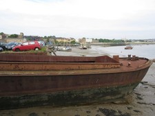 Photo A3 Old Barge on River