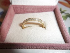Genuine Authentic Pandora ME Gold Shine Sparkling Band Ring 162999C01 - 50