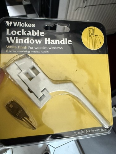 Wickes lockable window handle - lockable,