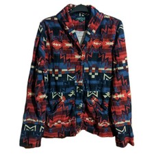 Ralph Lauren Southwestern Lightweight Colourful Aztec Cardigan W/ Pockets LARGE