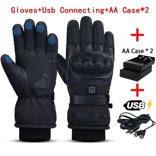 Heated motorcycle gloves - heated,