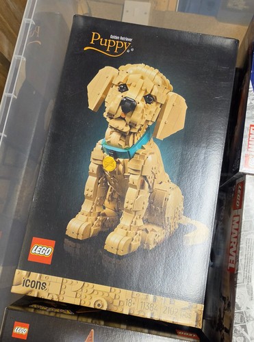 Lego golden retriever puppy - lego,