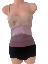 Triumph Dragonfly Wired Bodysuit, Size 34C, Purple/Multi