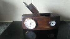 Up cycled vintage carpenters coffin block plane clock and barometer