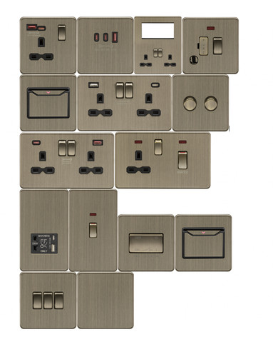 Screwless antique brass - screwless,