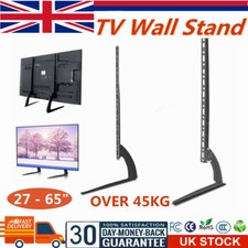 Universal Table Top TV Stand Bracket Leg Mount LED LCD Flat TV Screen 14-65 inch