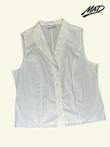 Calvin klein white sleeveless - white,