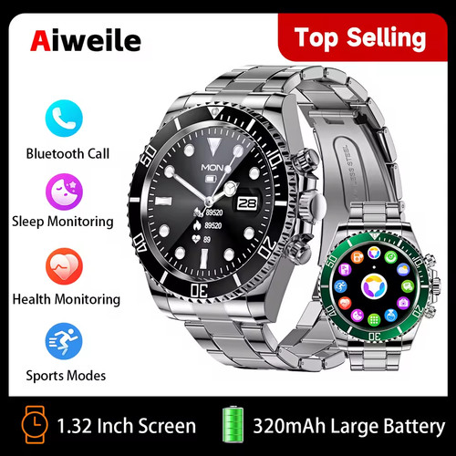 Steel business smart watch - business,