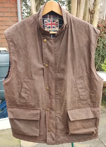 Wax gilet waistcoat - wax, vest