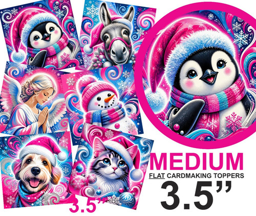Christmas mix card - christmas, toppers