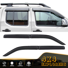 For Nissan Navara D40 2005-2015 Double Cab Window Wind Deflectors Rain Guard