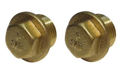 Bsp brass flanged - brass, plugs