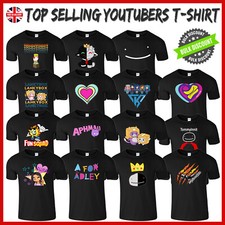 Funny Mens T-Shirt Youtuber Merch Gaming Kids Boys Christmas Birthday Gift Xmas