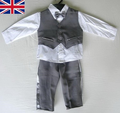 Baby boy outfit dark grey - baby, suit